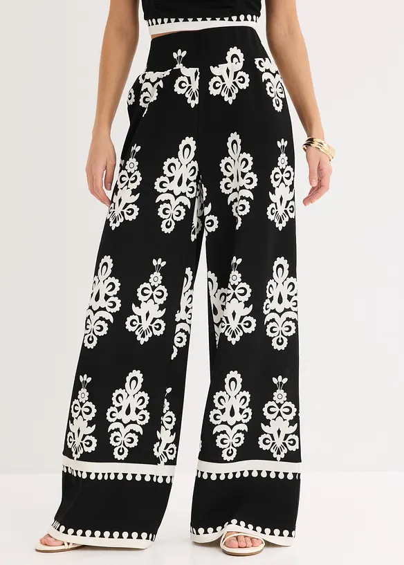 Jerseybyxa med h&ouml;g midja, bonprix