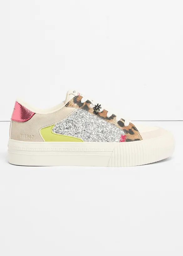 Sneakers fr&aring;n Tamaris med glitterdetaljer, Tamaris