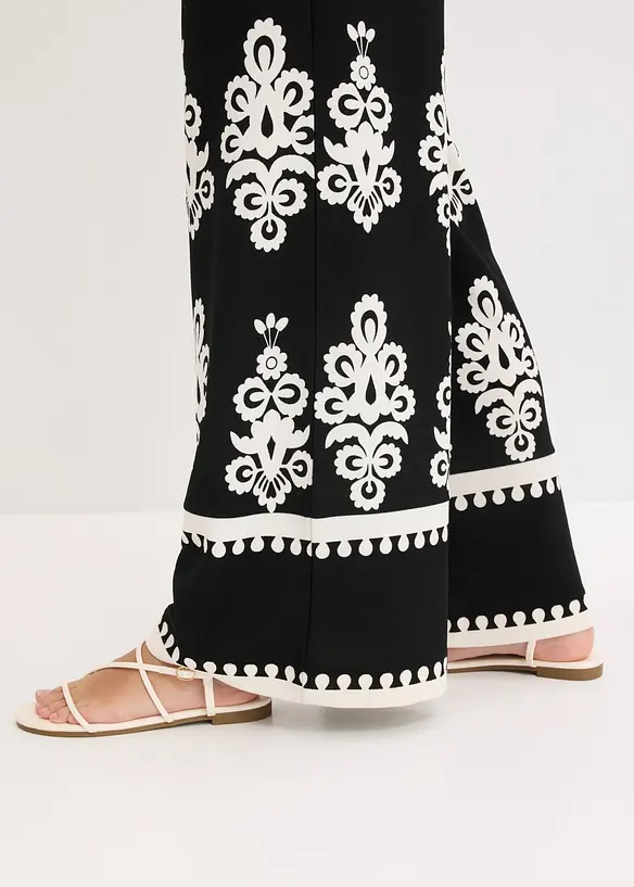 Jerseybyxa med h&ouml;g midja, bonprix