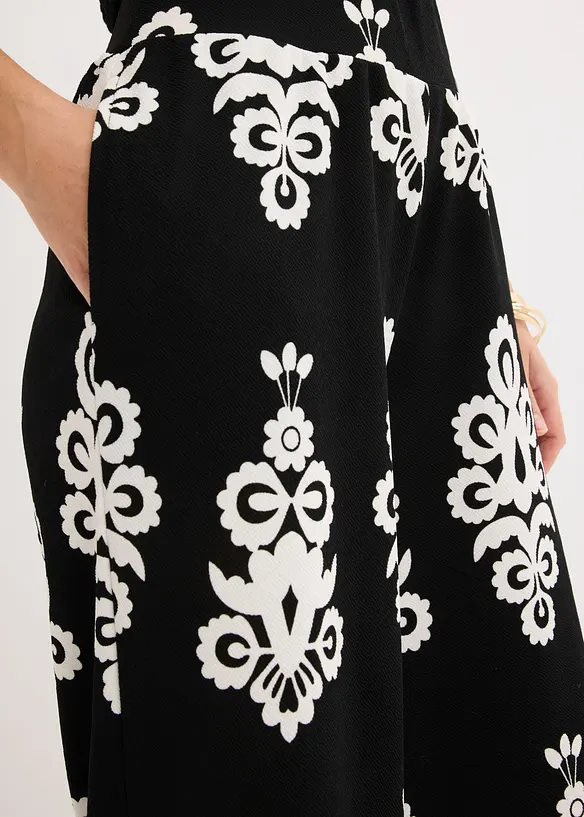 Jerseybyxa med h&ouml;g midja, bonprix