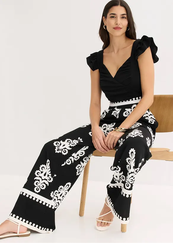 Jerseybyxa med h&ouml;g midja, bonprix