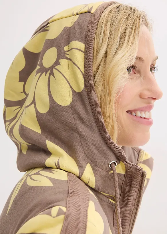 Sweatjacka med bomull, bonprix