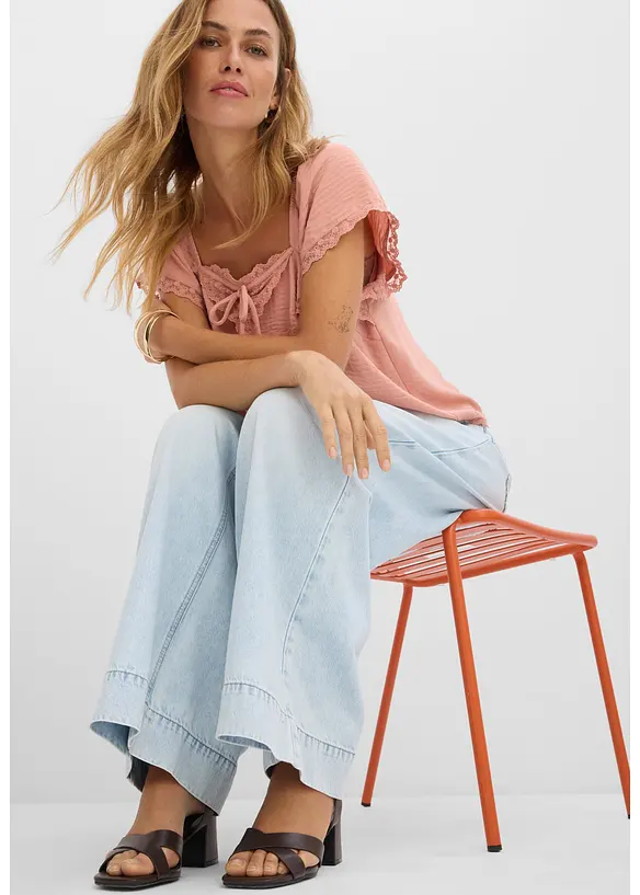 Wide Leg Jeans, High Waist, bonprix