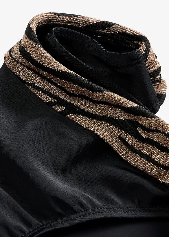 Bikinibyxa med glansigt material, bonprix
