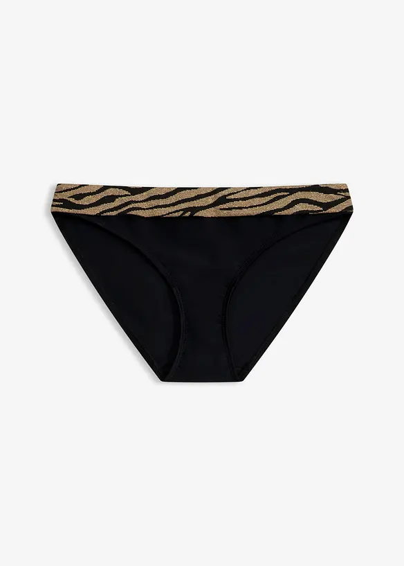 Bikinibyxa med glansigt material, bonprix