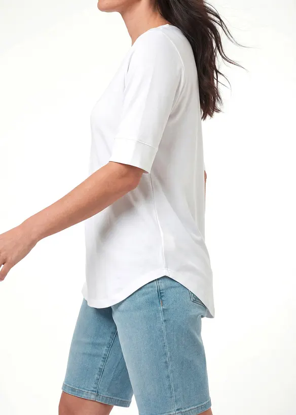 L&aring;ng topp i mjuk viskosmix, bonprix