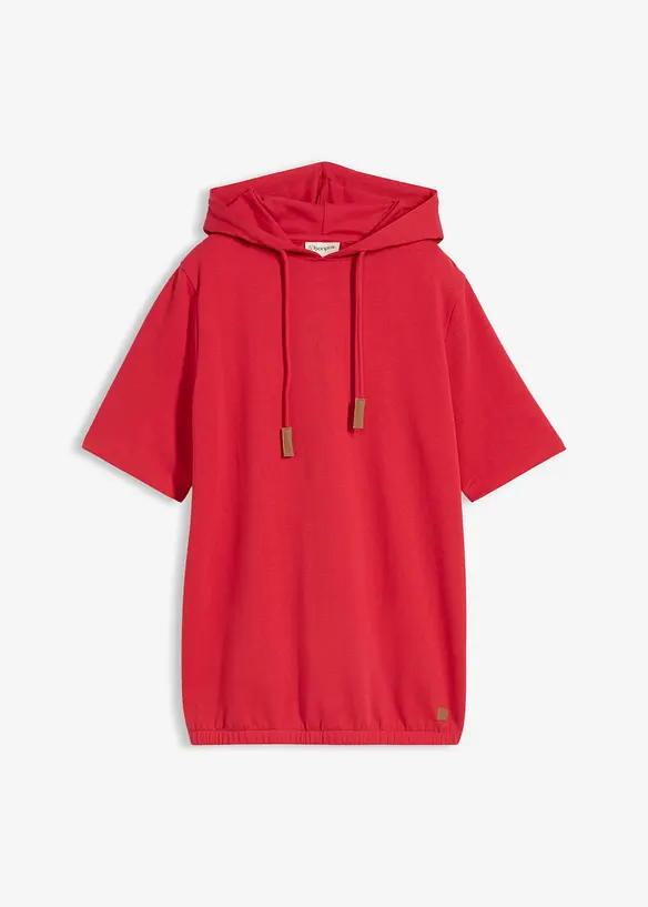 Sweatshirt med huva i bomullsmix, bonprix