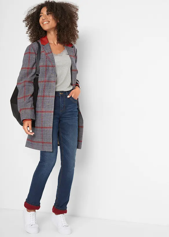 Fodrade jeans High Waist, Straight, bonprix
