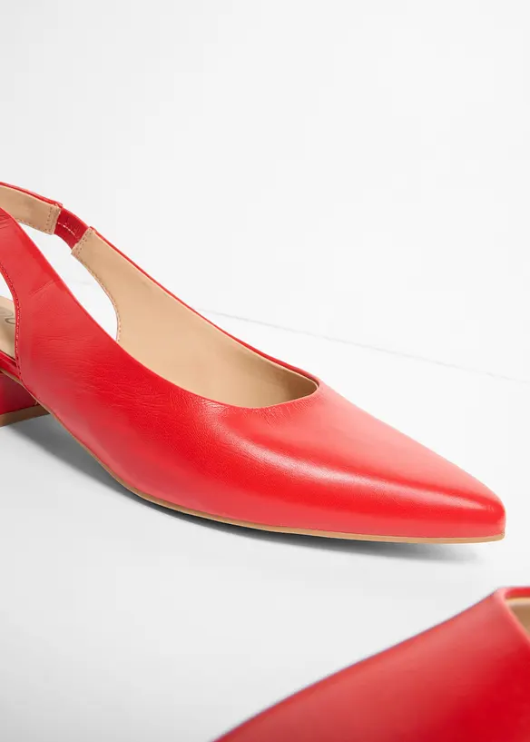 Slingbackpumps med l&aring;g blockklack, bonprix