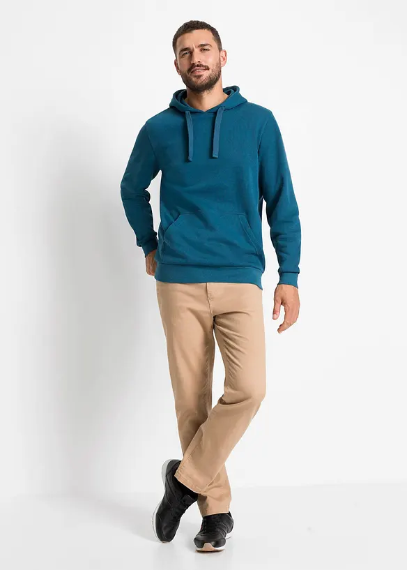 Sweatshirt med huva, normal passform, bonprix