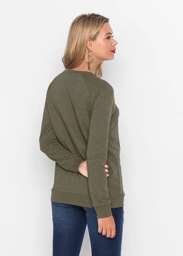 Sweatshirt i bomullsmix, bonprix