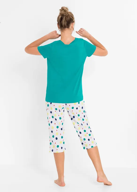 Capripyjamas av ren bomull, bonprix
