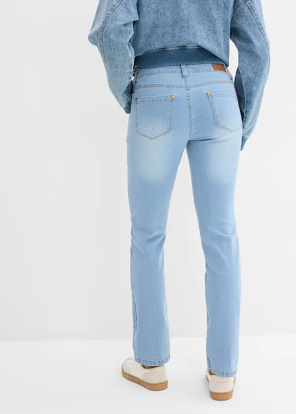 Straight Jeans Mid Waist, Stretch, bonprix