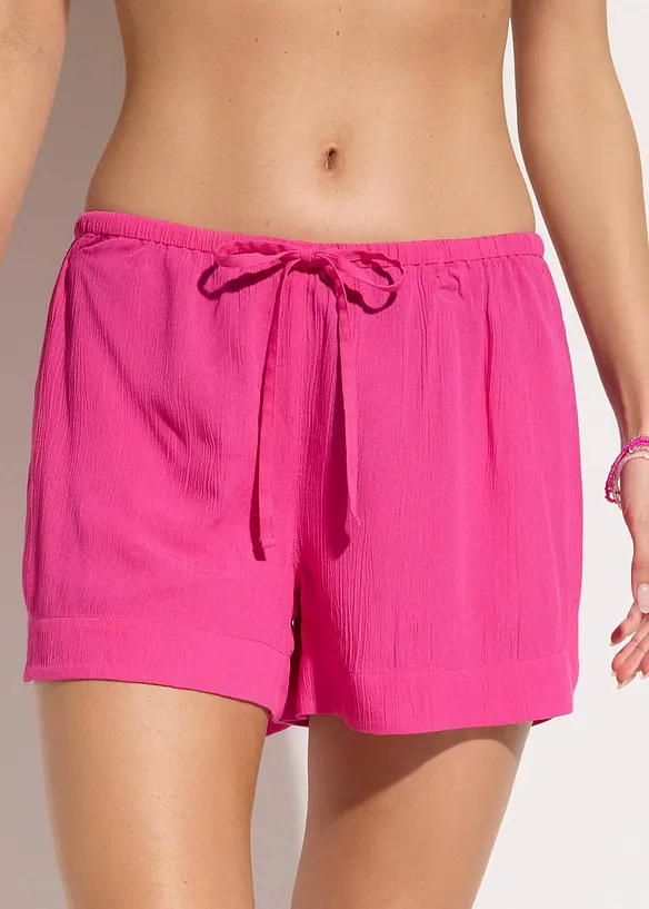 Strandshorts av krinklat material med struktur, bonprix