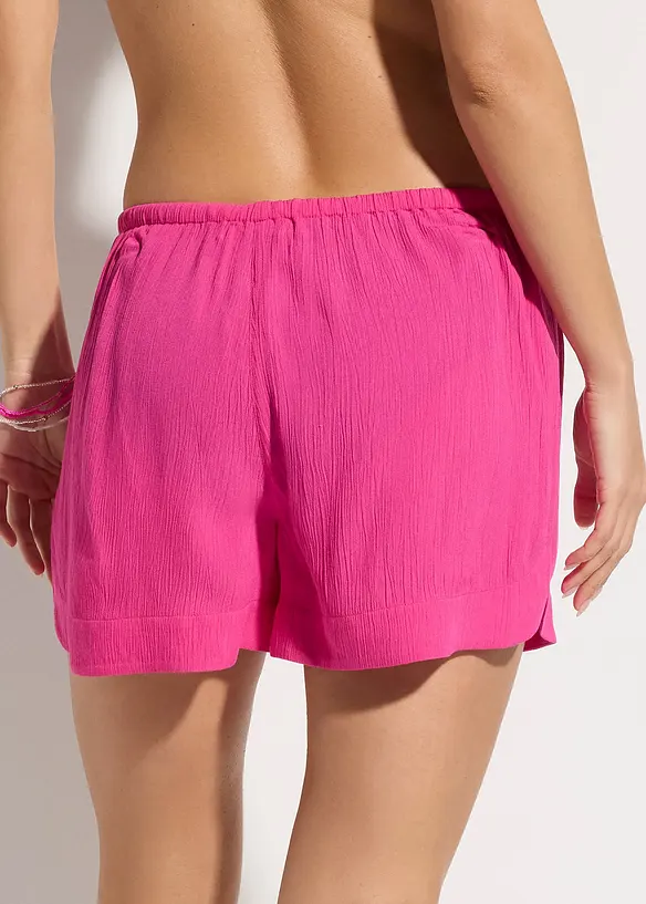Strandshorts av krinklat material med struktur, bonprix
