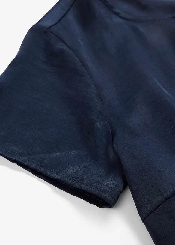 Tunika av fintr&aring;dig satin, bonprix