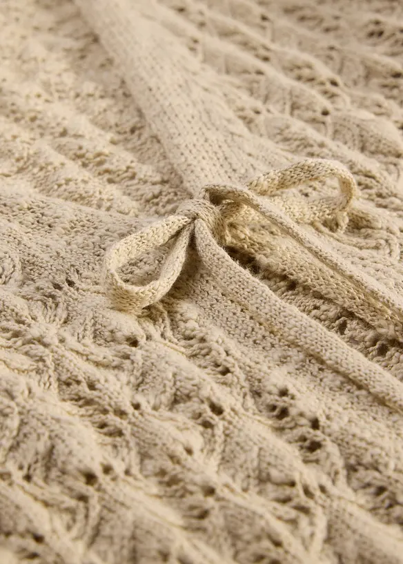 H&aring;lm&ouml;nstrad cardigan av bomull, bonprix