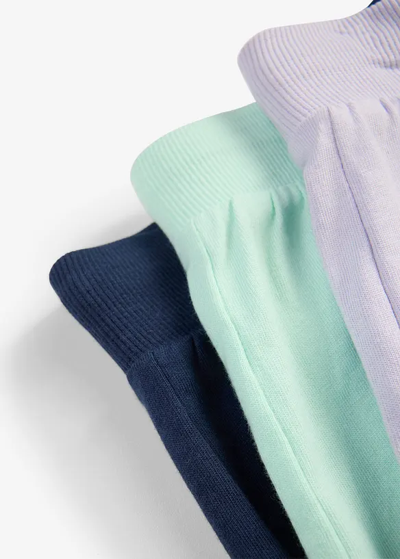 Jerseyshorts (3-pack) i ekologisk bomull, bonprix