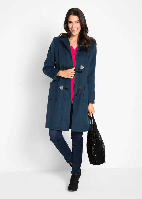 Duffel med yllelook, bonprix