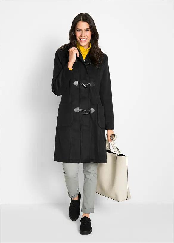 Duffel med yllelook, bonprix