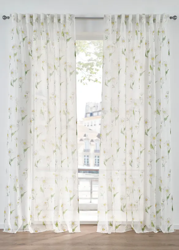 Gardin med blomm&ouml;nster (1-pack), bonprix