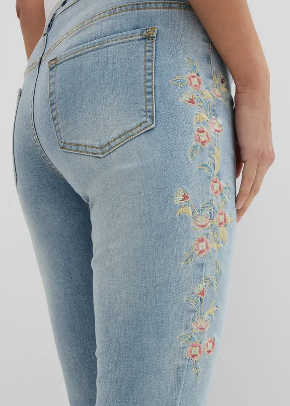 Skinny Jeans Mid Waist, cropped, bonprix