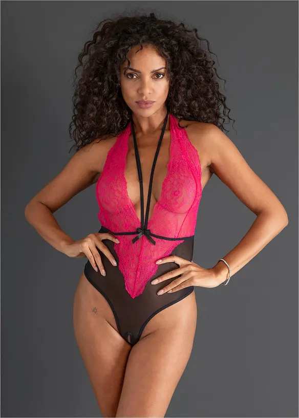 Stringbody med &ouml;ppen gren, bonprix