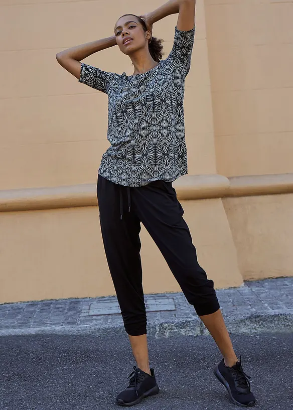 Haremsbyxa med rynkade benslut, bonprix