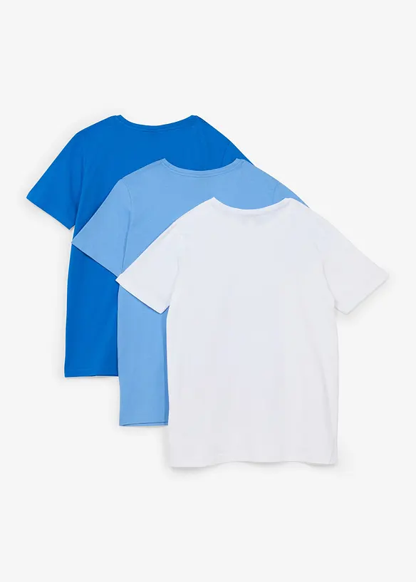 T-shirt i ekologisk bomull (3-pack), bonprix
