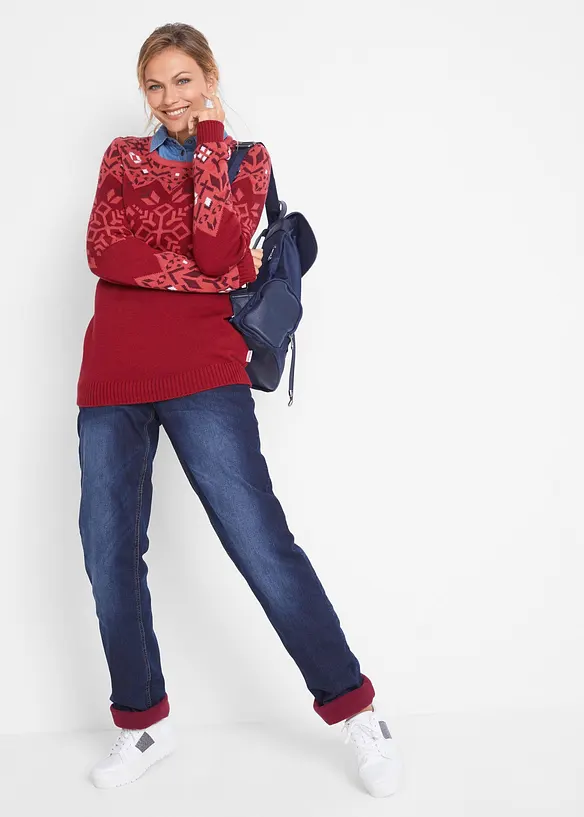 Termojeans, Straight, Mid Waist, bonprix