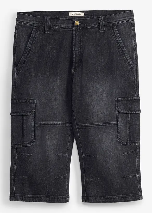 3/4-Jeans med cargofickor, Regular Fit, Straight, bonprix