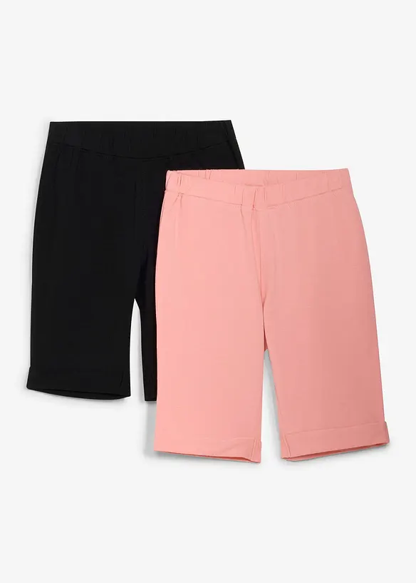 Cykelbyxa med ekologisk bomull (2-pack), bonprix