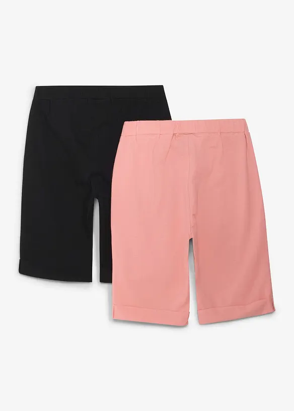 Cykelbyxa med ekologisk bomull (2-pack), bonprix