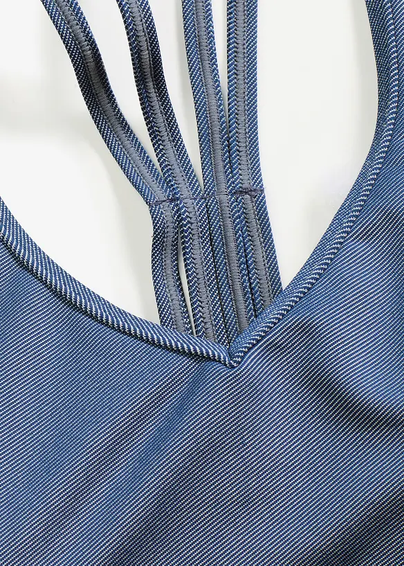 Bikini med BH-topp (2 delar) och jeanslook, bonprix