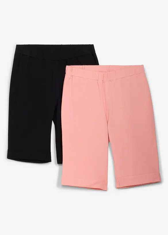 Cykelbyxa med ekologisk bomull (2-pack), bonprix