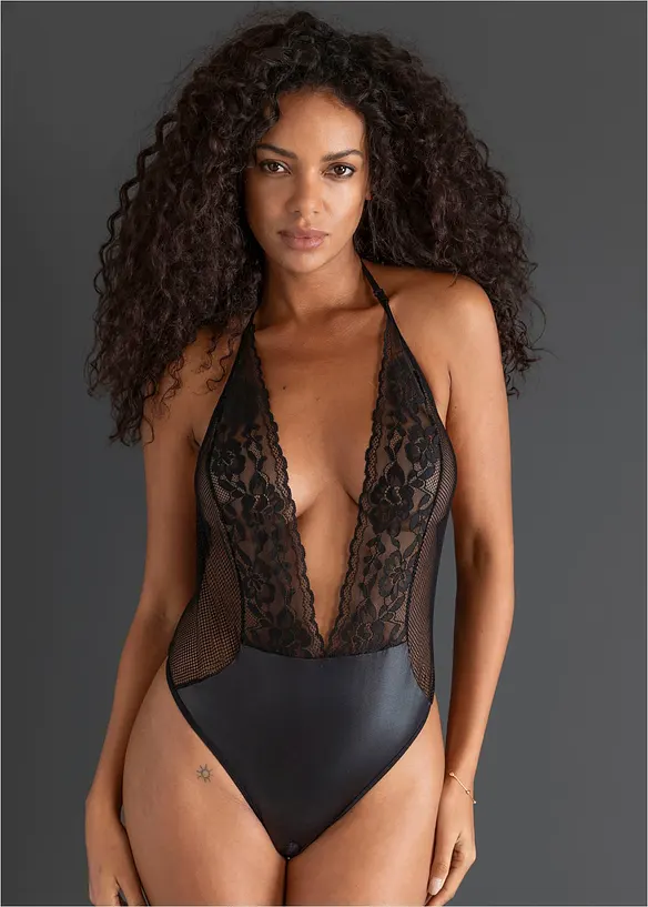 Stringbody med &ouml;ppen gren, bonprix