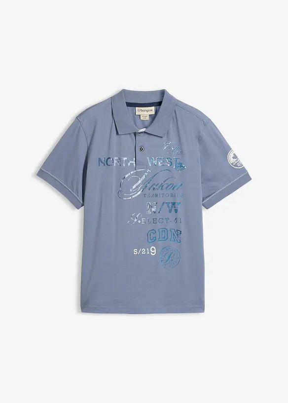 Kort&auml;rmad pik&eacute;tr&ouml;ja i jersey, bonprix
