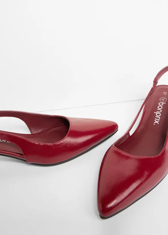 Slingbackpumps med l&aring;g klack, bonprix