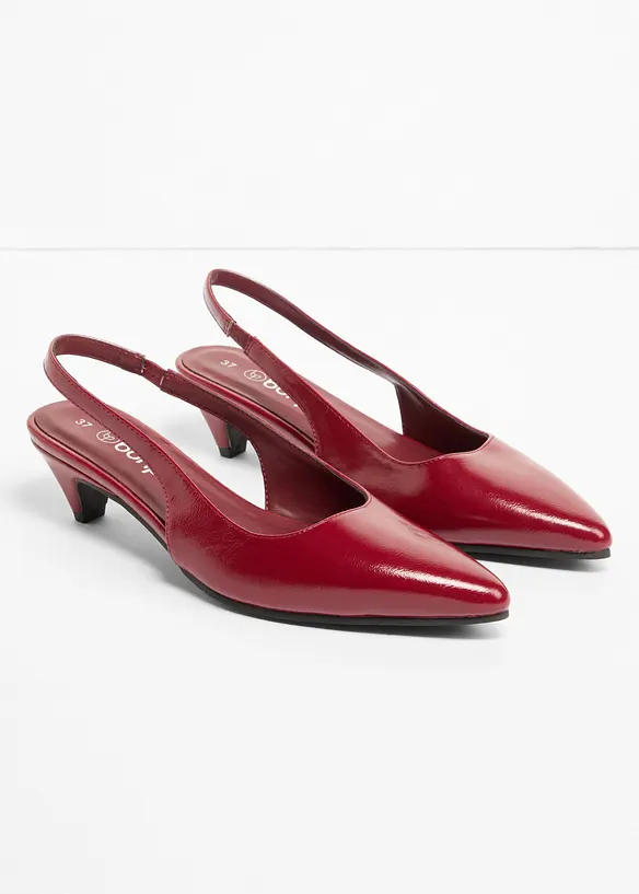 Slingbackpumps med l&aring;g klack, bonprix