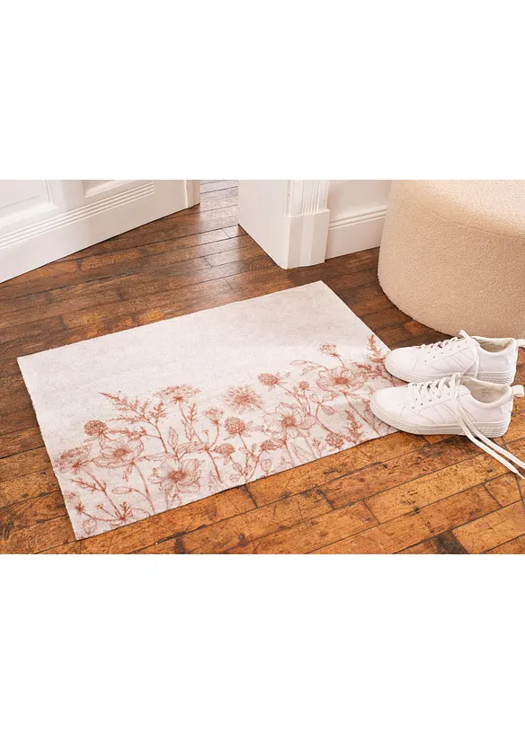 Tv&auml;ttbar d&ouml;rrmatta med grafiskt m&ouml;nster, bonprix