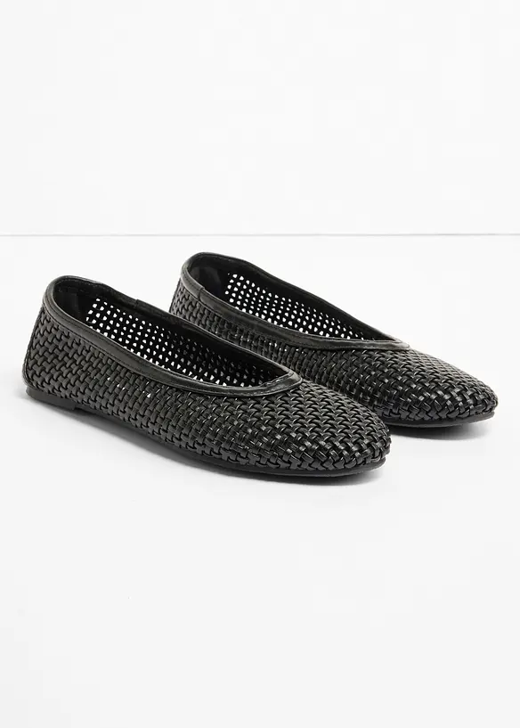 Ballerinaskor av mjukt material, bonprix