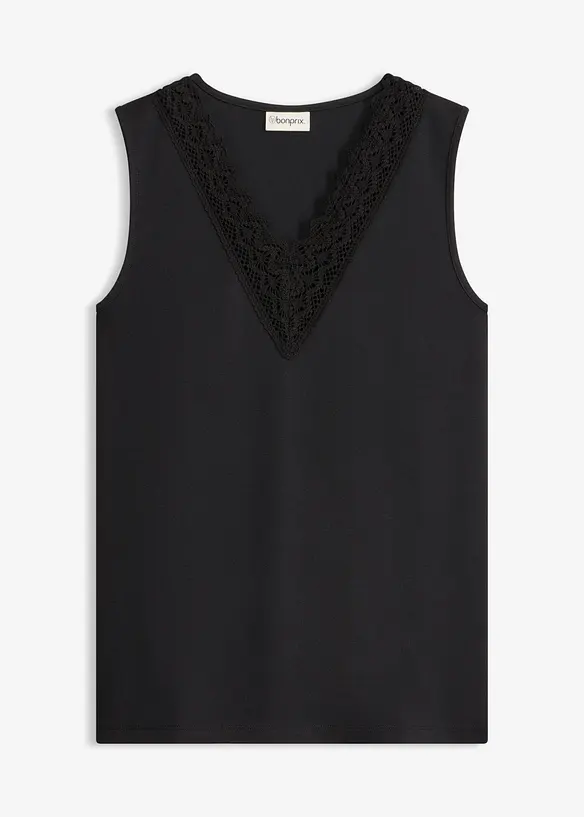 Topp med spets, bonprix