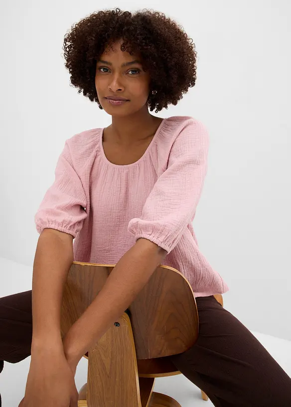 Tunika i bomullsmuslin, bonprix