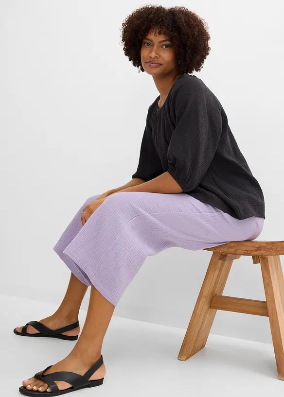 Tunika i bomullsmuslin, bonprix