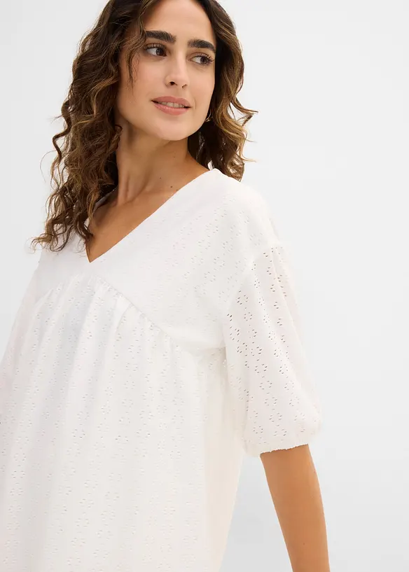 Tunika med broderi av h&ouml;g kvalitet, bonprix