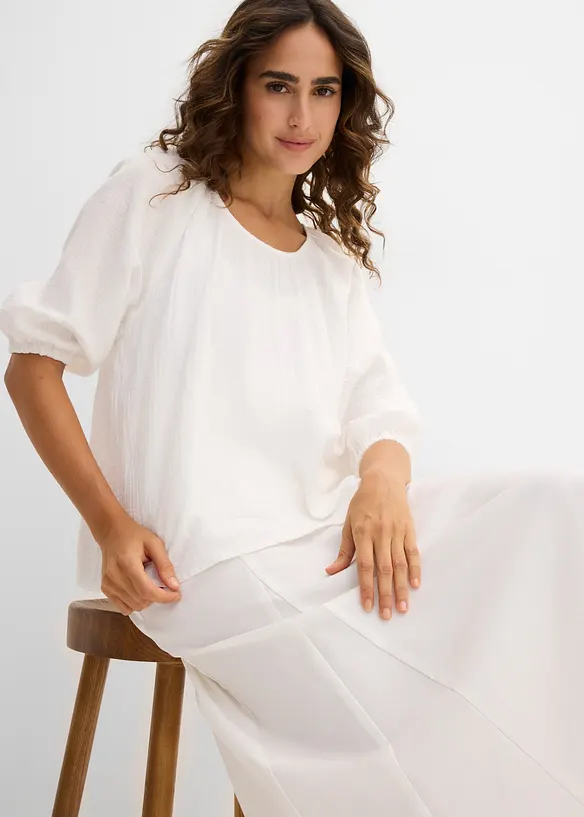 Tunika i bomullsmuslin, bonprix