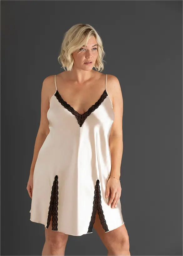 Neglig&eacute; i satin, bonprix