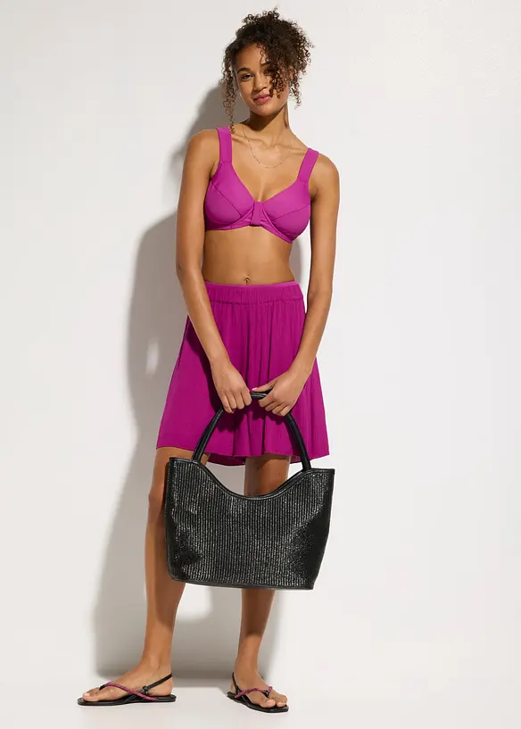 Minimizer-bikini&ouml;verdel med breda axelband, bonprix