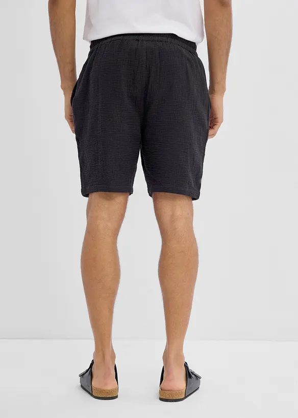 Shorts i bomullsmuslin (2-pack), bonprix