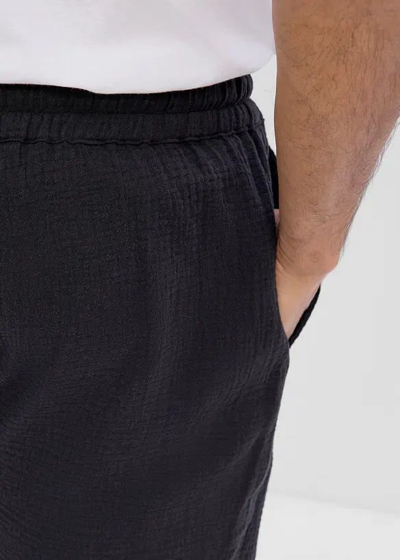 Shorts i bomullsmuslin (2-pack), bonprix